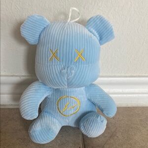 Blue Corduroy Bear Plush Toy